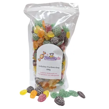 Naschig zuckerfreie Fruchtbonbon Mischung 400g